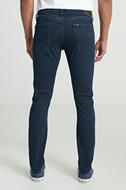 Luke Slim Fit Dar Kesim Normal Bel Koyu Mavi Esnek Jean Kot Pantolon - Dark Stone-L719045098 (görsel 5)