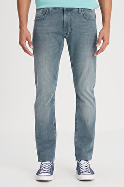 Luke Slim Fit Dar Kesim Normal Bel Esnek Jean Kot Pantolon - Random Wash-L719046853 (görsel 5)