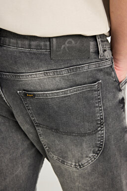 Luke Slim Fit Dar Kesim Normal Bel Açık Gri Esnek Jean Kot Pantolon - Light Grey-L719053CM (görsel 6)