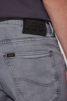 Luke Slim Fit Dar Kesim Normal Bel Gri Esnek Jean Kot Pantolon - Gray-L719058035 (görsel 7)
