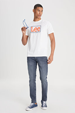 Luke Slim Fit Dar Kesim Normal Bel Esnek Jean Kot Pantolon - Random Wash-L719072853 (görsel 2)