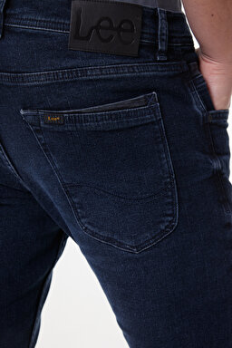 Luke Slim Fit Dar Kesim Düşük Bel Koyu Mavi Esnek Jean Kot Pantolon - Stone-L71907658 (görsel 6)