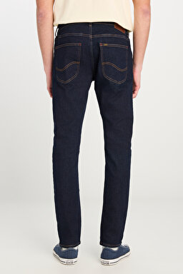 Luke Slim Fit Dar Kesim Normal Bel Koyu Mavi Esnek Jean Kot Pantolon - Rinse-L71908836 (görsel 4)