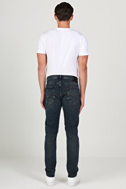 Luke Slim Fit Dar Kesim Düşük Bel Koyu Gri Esnek Jean Kot Pantolon - Stone-L71910558 (görsel 7)