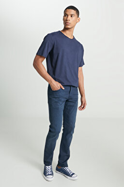 Slim Fit Dar Kesim Düşük Bel Antrasit Esnek Luke Jean Kot Pantolon - Anthracite-L719121003 (görsel 2)