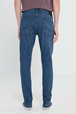 Slim Fit Dar Kesim Normal Bel Dar Paça Luke Mavi Jean Kot Pantolon - Mid Blue-L719127XT (görsel 4)