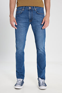 Luke Slim Fit Dar Kesim Normal Bel Dar Paça İndigo Jean Denim Pantolon - Light Indigo-L719161319 (görsel 2)