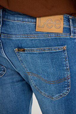 Slim Fit Dar Kesim Normal Bel Dar Paça Luke Açık Mavi Jean Kot Pantolon - Light Blue-L719183404 (görsel 6)
