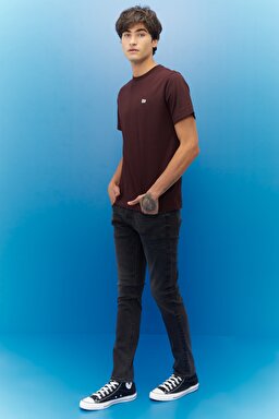 Luke Slim Tapered Fit Normal Bel Esnek Jean Kot Pantolon - Asphalt Rocker-L719ADER