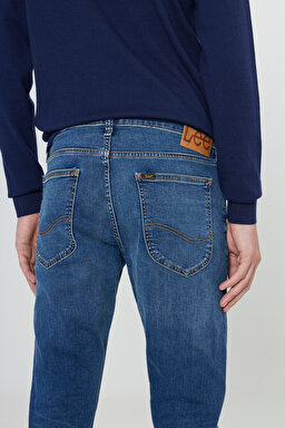 Luke Slim Fit Dar Kesim Düşük Bel Mavi Esnek Jean Kot Pantolon - Peace Train-L719AKA39 (görsel 6)