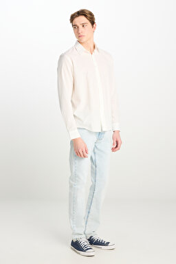 Luke Slim Fit Dar Kesim Normal Bel Açık Mavi Esnek Jean Kot Pantolon - Extra Light Worn in-L719CAC54 (görsel 2)