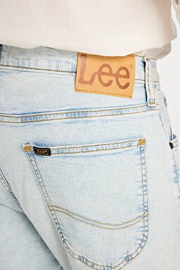 Luke Slim Fit Dar Kesim Normal Bel Açık Mavi Esnek Jean Kot Pantolon - Extra Light Worn in-L719CAC54 (görsel 6)