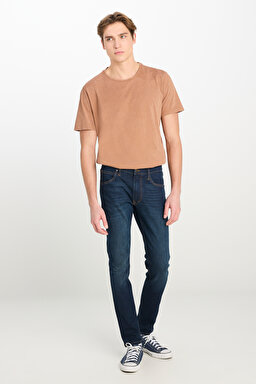 Luke Slim Fit Düşük Bel Denim Esnek Jean Kot Pantolon - Dark Blue-L719GCBY (görsel 2)
