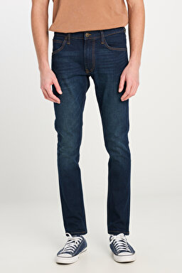 Luke Slim Fit Düşük Bel Denim Esnek Jean Kot Pantolon - Dark Blue-L719GCBY (görsel 3)