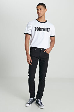 Luke Slim Fit Düşük Bel Denim Esnek Jean Kot Pantolon - Clean Black-L719HFAE (görsel 2)