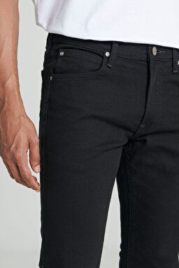 Luke Slim Fit Düşük Bel Denim Esnek Jean Kot Pantolon - Clean Black-L719HFAE (görsel 4)