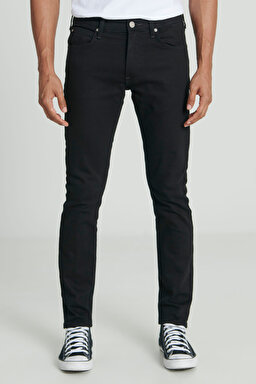Luke Slim Fit Düşük Bel Denim Esnek Jean Kot Pantolon - Clean Black-L719HFAE (görsel 5)