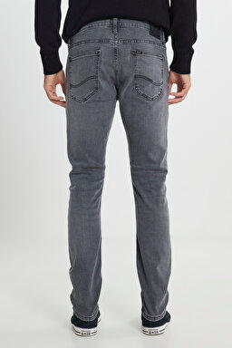 Luke Slim Fit Dar Kesim Normal Bel Esnek Jean Kot Pantolon - Greys End-L719IBB82 (görsel 4)