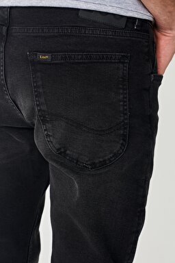 Luke Slim Fit Düşük Bel Denim Esnek Jean Kot Pantolon - Black-L719IZHL (görsel 9)