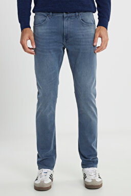 Luke Slim Fit Düşük Bel Denim Esnek Jean Kot Pantolon - Crown Blue-L719NKGE (görsel 3)