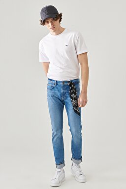 Luke Slim Tapered Fit Normal Bel Esnek Jean Kot Pantolon - Worn In Cody-L719NLLT (görsel 2)