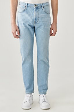 Luke Slim Tapered Fit Normal Bel Esnek Jean Kot Pantolon - Lt Worn Nelson-L719NOOG (görsel 5)