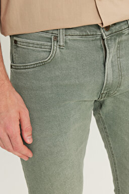 Luke Slim Fit Düşük Bel Denim Esnek Jean Kot Pantolon - Light Khaki-L719NSUU (görsel 5)