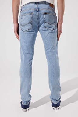 Luke Slim Fit Dar Kesim Normal Bel Açık Mavi Esnek Jean Kot Pantolon - Frosted-L719PXC11 (görsel 6)