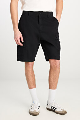 Regular Fit Normal Kesim Normal Bel Siyah Şort - Black-L71JA4897001 (görsel 3)