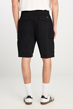Regular Fit Normal Kesim Normal Bel Siyah Şort - Black-L71JA4897001 (görsel 4)