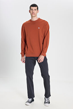 Extreme Motion Slim Fit Dar Kesim Normal Bel Lacivert Esnek Chino Pantolon - Navy-L71YPA35