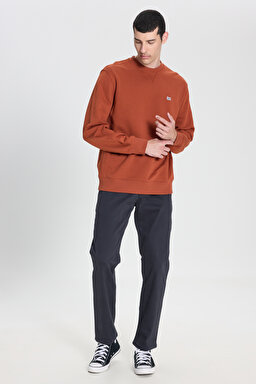 Extreme Motion Slim Fit Dar Kesim Normal Bel Lacivert Esnek Chino Pantolon - Navy-L71YPA35 (görsel 2)