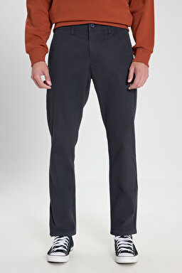 Extreme Motion Slim Fit Dar Kesim Normal Bel Lacivert Esnek Chino Pantolon - Navy-L71YPA35 (görsel 3)
