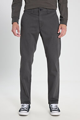 Extreme Motion Slim Fit Dar Kesim Normal Bel Haki Esnek Chino Pantolon - Beige-L71YPA70 (görsel 3)