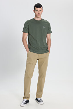 Extreme Motion Slim Fit Dar Kesim Normal Bel Bej Esnek Pantolon - Green-L71YPAUA