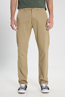 Extreme Motion Slim Fit Dar Kesim Normal Bel Bej Esnek Pantolon - Green-L71YPAUA (görsel 3)