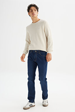 Extreme Motion Slim Fit Dar Kesim Pamuklu Esnek Mavi Denim Jean Pantolon - MotionBlue-L72A00014CR