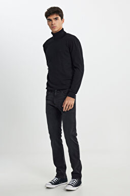 Extreme Motion Slim Tapered Dar Kesim Normal Bel Lacivert Esnek Jean Kot Pantolon - Rinse-L72A00536 (görsel 2)