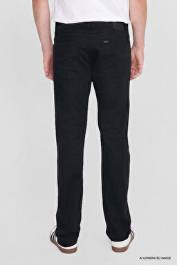 Extreme Motion Slim Fit Dar Kesim Pamuklu Esnek Siyah Denim Jean Pantolon - Black-L72ASO001 (görsel 4)