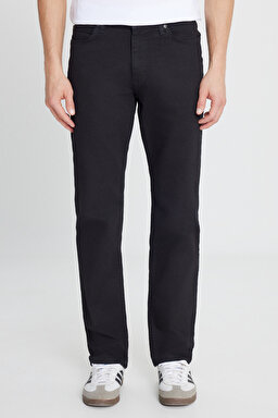 Pamuklu Regular Fit Normal Kesim Cepli Jean Kot Denim Pantolon - Midnight Black-L72U209668913 (görsel 3)