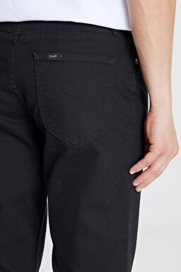 Pamuklu Regular Fit Normal Kesim Cepli Jean Kot Denim Pantolon - Midnight Black-L72U209668913 (görsel 4)