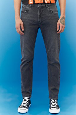 Austin Regular Tapered Fit Yüksek Bel Esnek Jean Kot Pantolon - Worn in Charcoal-L733004FX