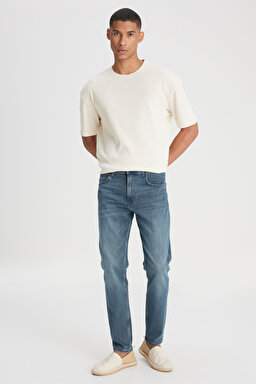 Austin Straight Fit Yüksek Bel Esnek Jean Kot Pantolon - Stone-L733006013