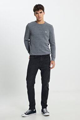Austin Straight Fit Yüksek Bel Siyah Esnek Jean Kot Pantolon - Pitch Black-L733011EV