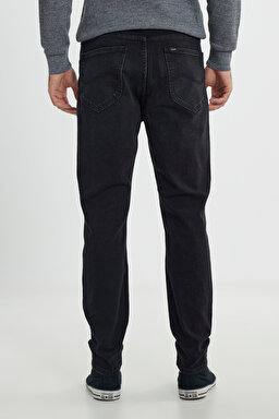 Austin Straight Fit Yüksek Bel Siyah Esnek Jean Kot Pantolon - Pitch Black-L733011EV (görsel 4)