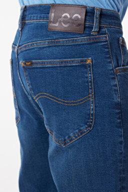 Austin Straight Fit Düz Kesim Yüksek Bel Mavi Esnek Jean Kot Pantolon - Stone-L73301258 (görsel 6)