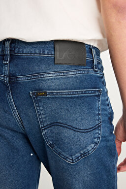 Austin Regular Tapered Fit Daralan Kesim Mavi Pamuklu Esnek Jean Denim Pantolon - Mid Indigo-L733025318 (görsel 5)