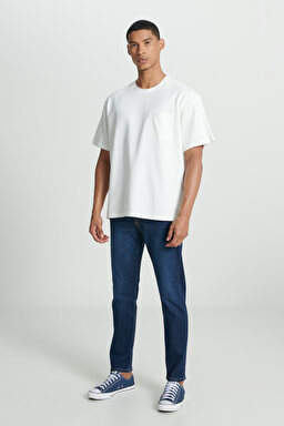 Austin Regular Tapered Fit Yüksek Bel Esnek Jean Kot Pantolon - Strong Hand-L733AADB (görsel 3)