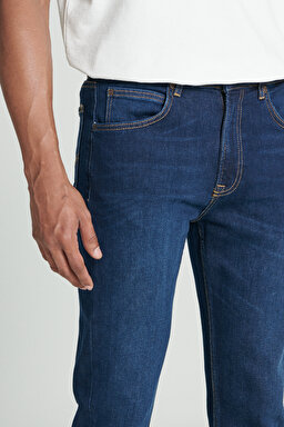 Austin Regular Tapered Fit Yüksek Bel Esnek Jean Kot Pantolon - Strong Hand-L733AADB (görsel 4)