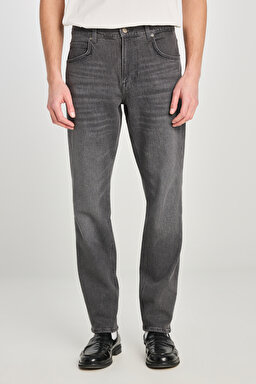 Austin Straight Fit Düz Kesim Yüksek Bel Esnek Jean Kot Pantolon - Slate-L733BBB75 (görsel 4)